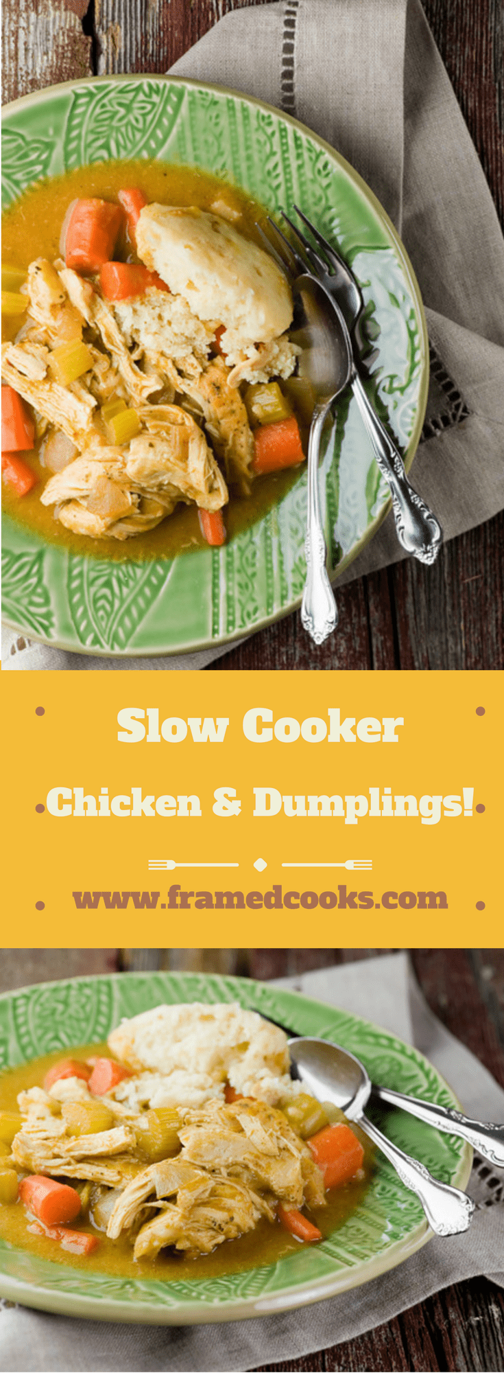 Slow Cooker Chicken and Dumplings  Framed Cooks