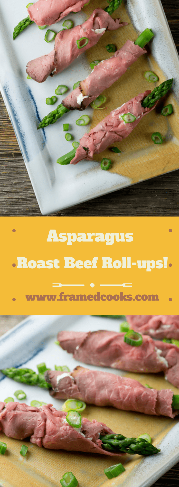 Horseradish Asparagus Roast Beef Roll-Ups - Framed Cooks