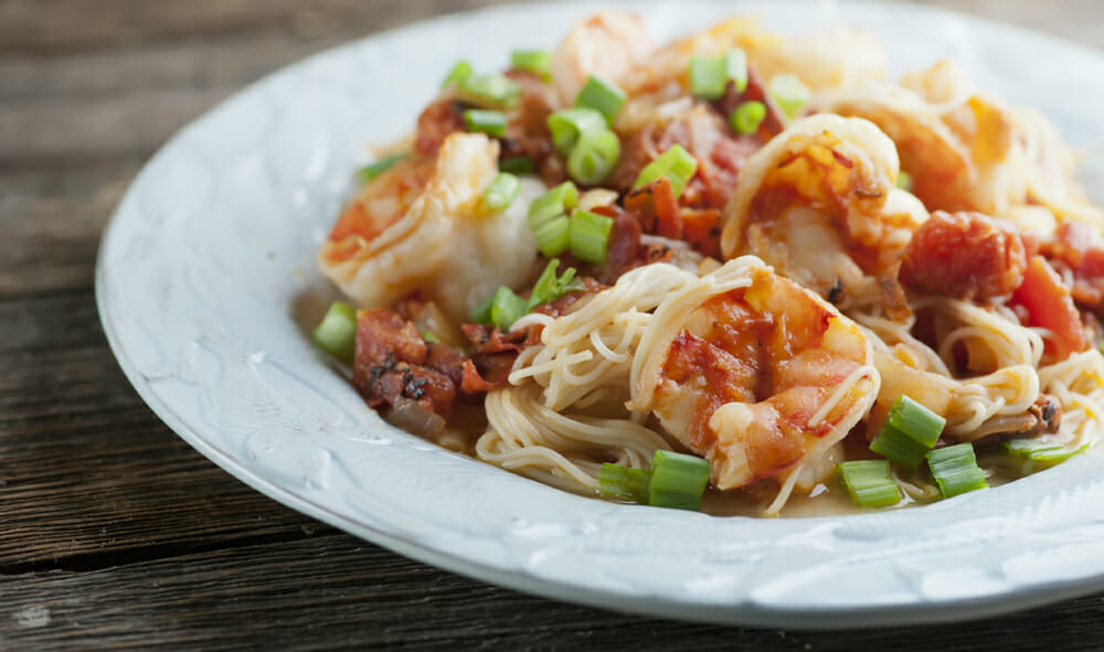 Shrimp Pasta Fra Diavolo - Framed Cooks