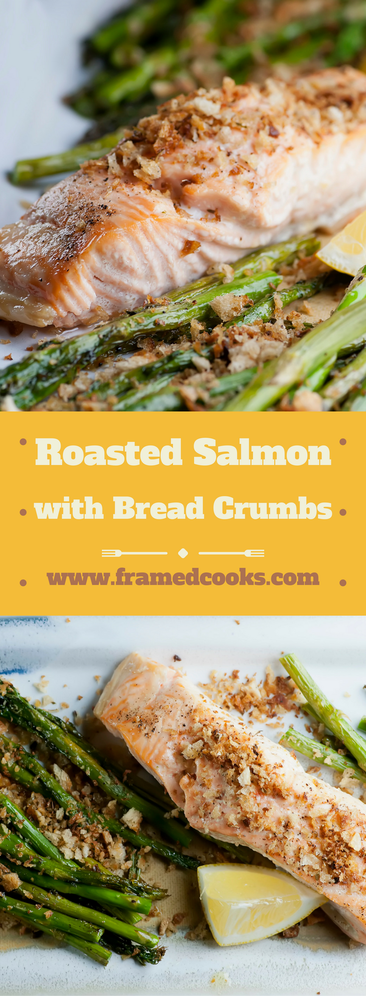 Salmon with Toasted Bread Crumbs - Framed Cooks