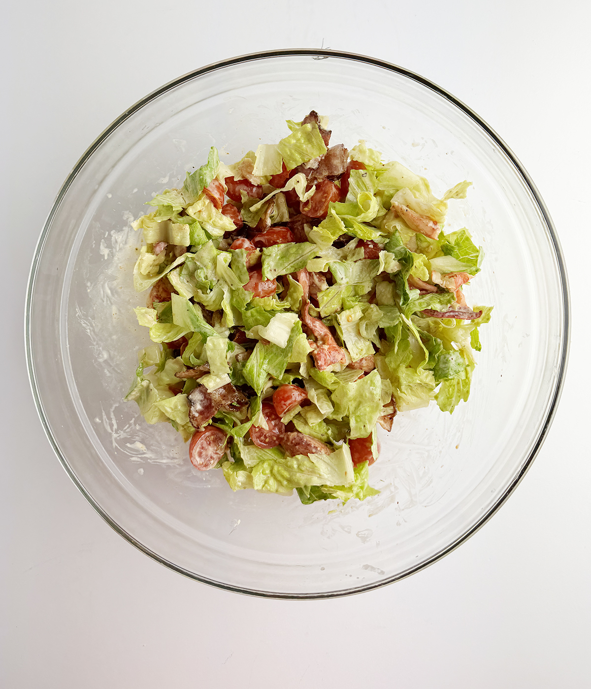 Lobster salad in a bowl.