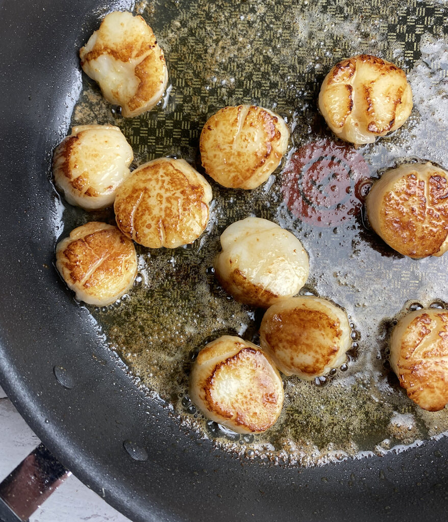 Scallops in Maple Cream Sauce - Framed Cooks