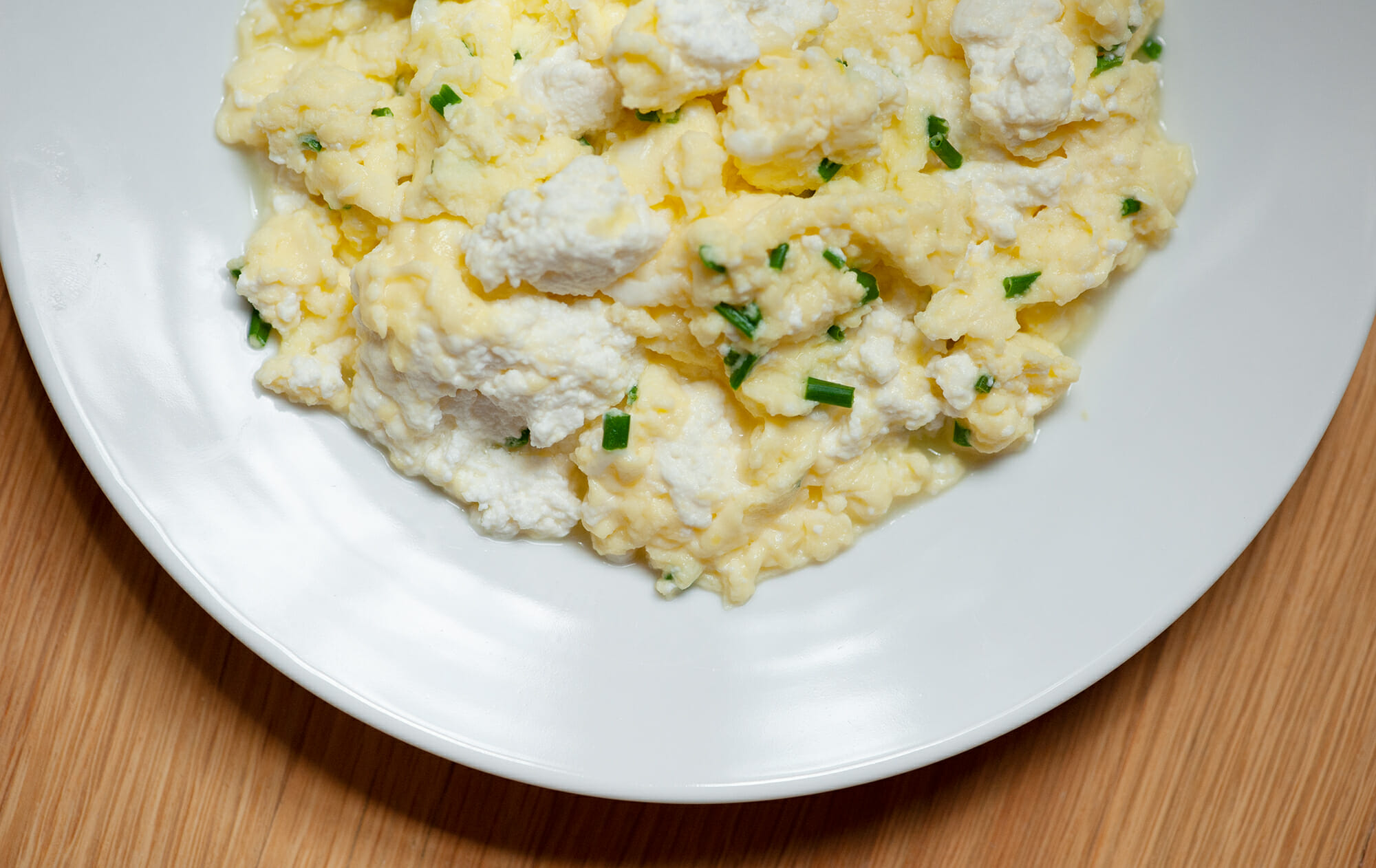 Ricotta Scrambled Eggs Framed Cooks