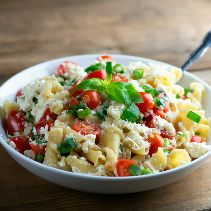 Pasta with Ricotta Tomato Sauce - Framed Cooks