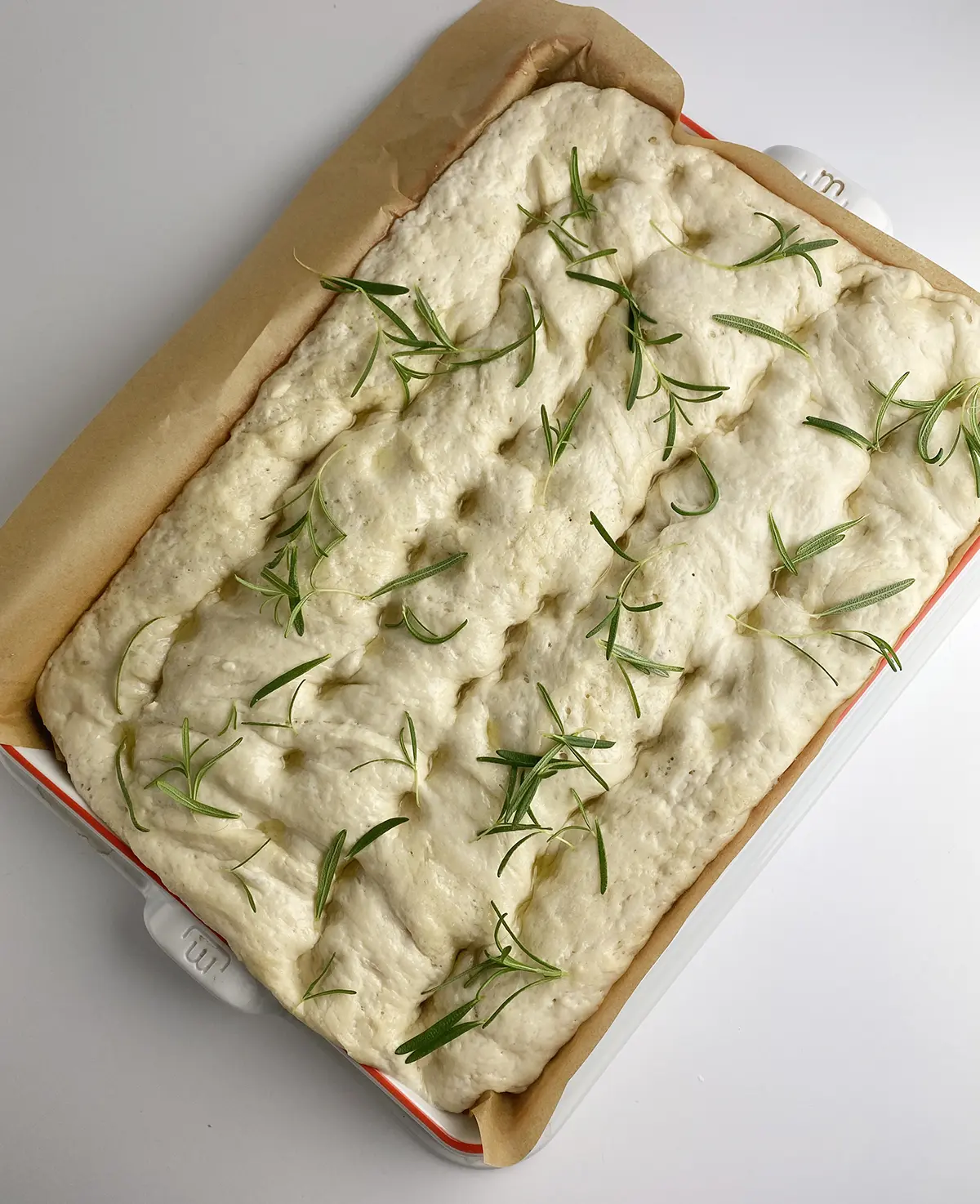 Crispy Sheet Pan Focaccia with Rosemary - Elle & Pear