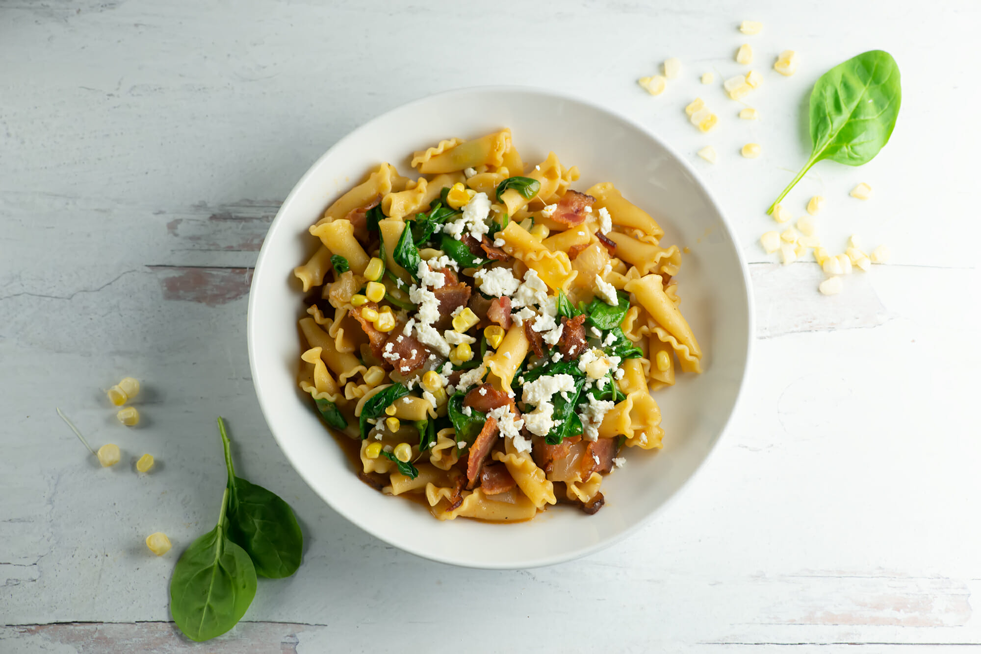 Bacon Pasta Primavera - Framed Cooks