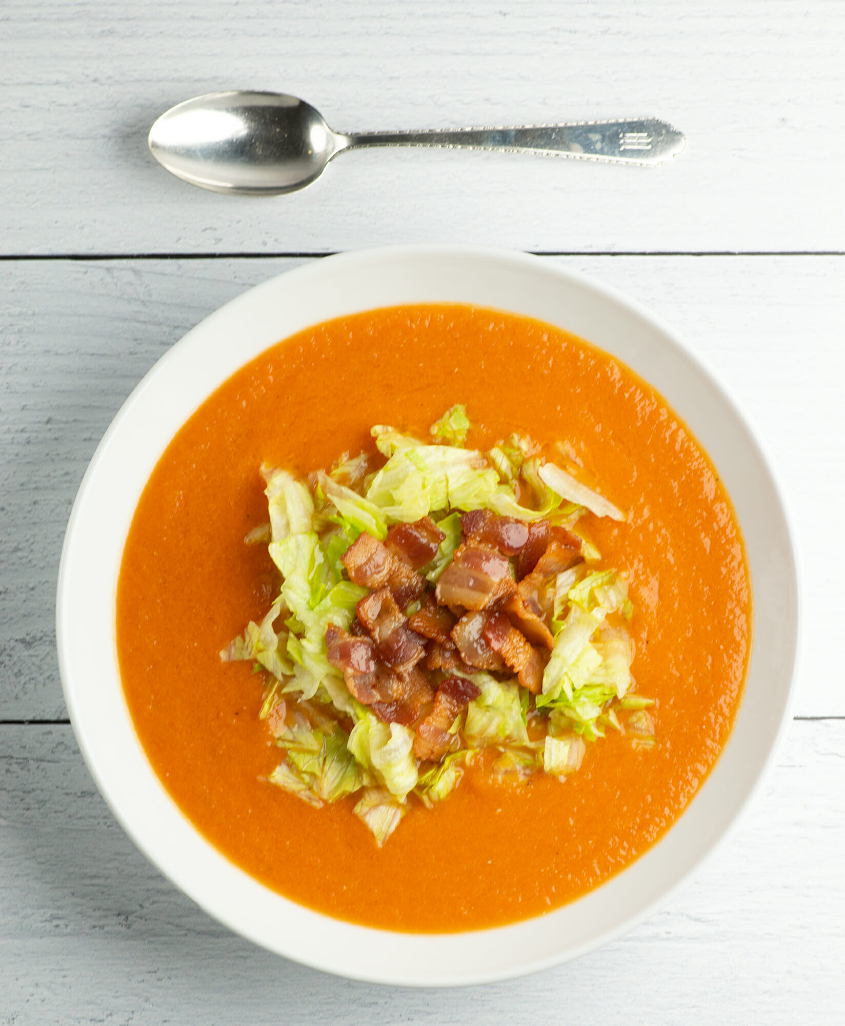 Bacon Lettuce and Tomato Soup - Framed Cooks